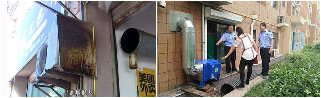 不安裝油煙凈化設(shè)備，油煙味太重，投訴舉報(bào)很糟心